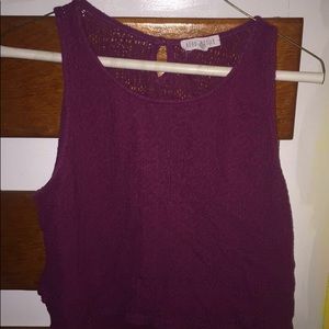 Maroon Crop Top